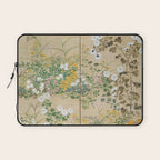 Japanese Edo Period Flowering Plants in Autumn - Ogata Korin Laptop Sleeve Gallery Image 1