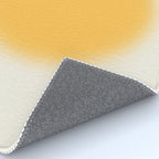 Abstraction_SUN_YELLOW_CIRCLE_BLUR_LOVE_POP_ART_0602A Rug Gallery Image 4