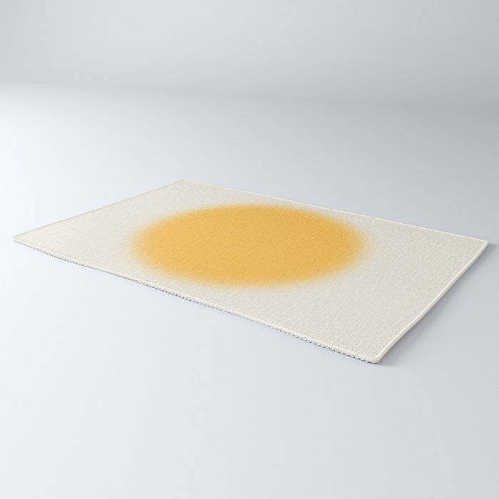 Abstraction_SUN_YELLOW_CIRCLE_BLUR_LOVE_POP_ART_0602A Rug Gallery Image 3