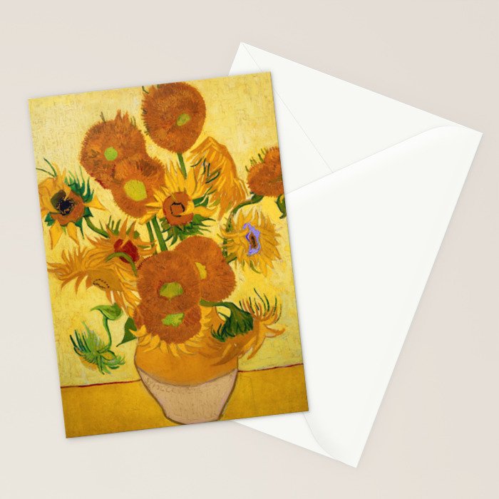 Sunflowers by Van Gogh Stationery Card Gallery Image 2