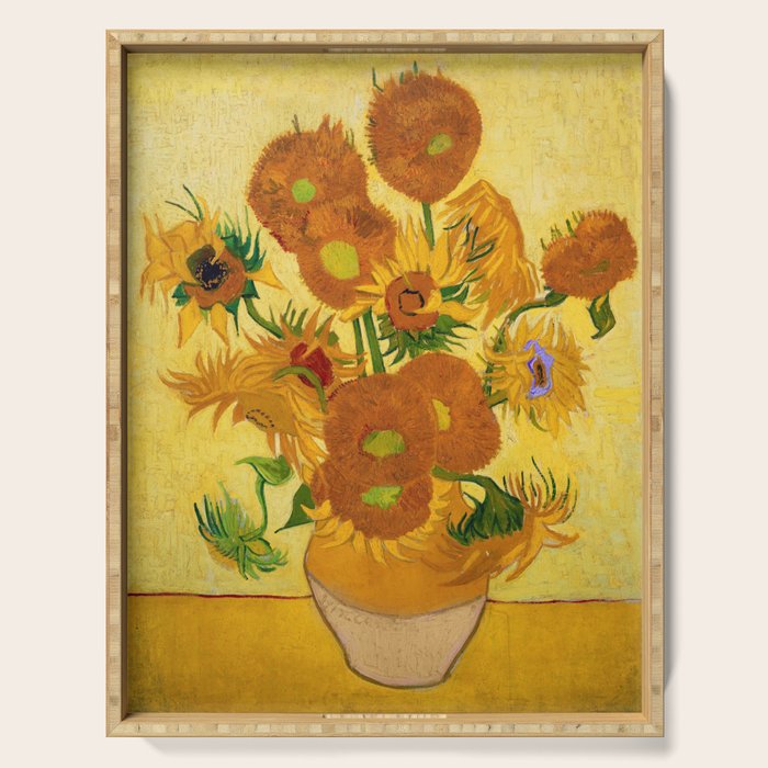 Sunflowers by Van Gogh Serving Tray Gallery Image 1