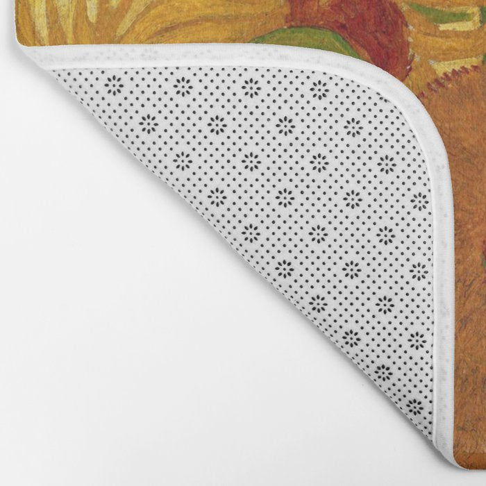 Sunflowers by Van Gogh Bath Mat Gallery Image 2