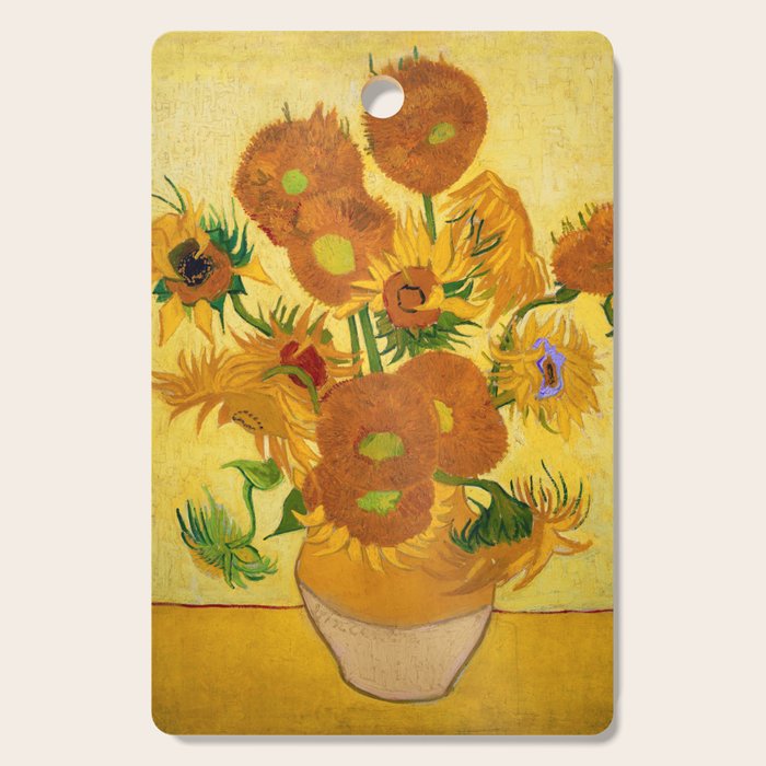 Sunflowers by Van Gogh Cutting Board Gallery Image 1
