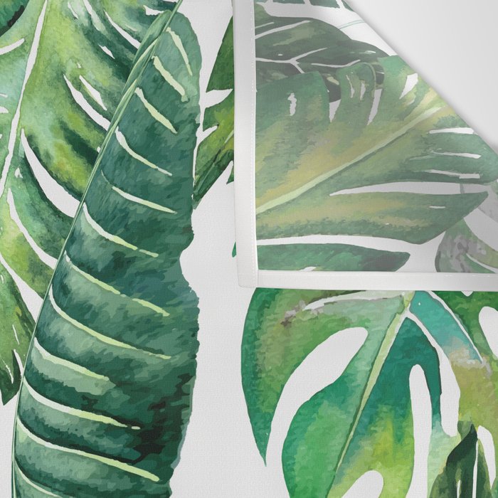 Jungle Leaves, Banana, Monstera #society6 Wall Tapestry Gallery Image 3