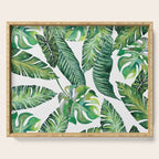 Jungle Leaves, Banana, Monstera #society6 Serving Tray Gallery Image 1