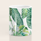 Jungle Leaves, Banana, Monstera #society6 Coffee Mug Gallery Image 4