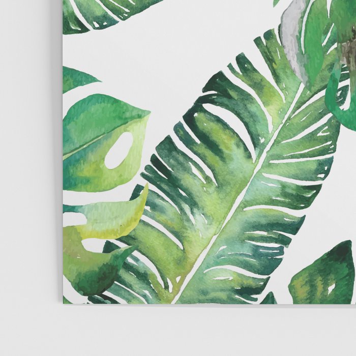 Jungle Leaves, Banana, Monstera #society6 Poster Gallery Image 3