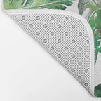 Jungle Leaves, Banana, Monstera #society6 Bath Mat Gallery Image 2