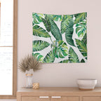Jungle Leaves, Banana, Monstera #society6 Wall Tapestry Gallery Image 2