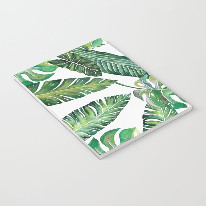 Jungle Leaves, Banana, Monstera #society6 Notebook Gallery Image 3