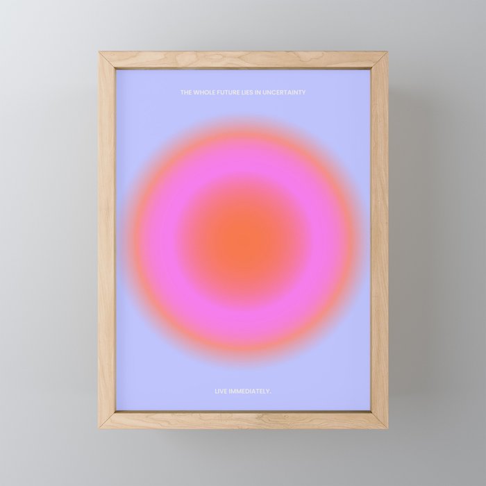 The Whole Future Lies In Uncertainty Poster Mini Art Print Gallery Image 1