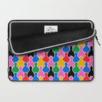 Colorful diverse people crowd art pattern Laptop Sleeve Gallery Image 2