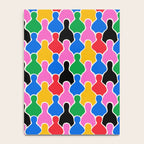 Colorful diverse people crowd art pattern Notebook Gallery Image 4