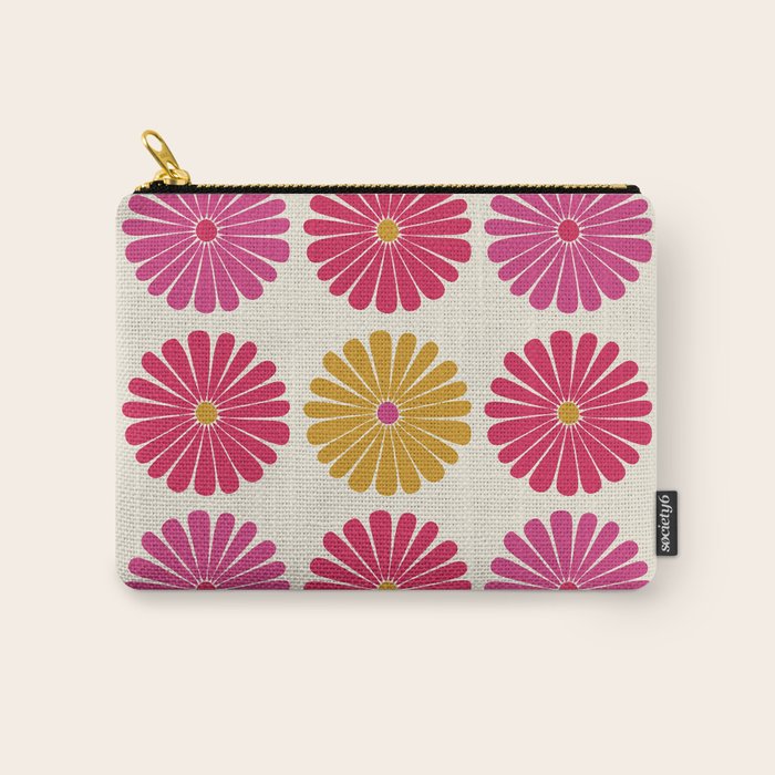 Retro Summer Daisies VII Carry All Pouch Gallery Image 1
