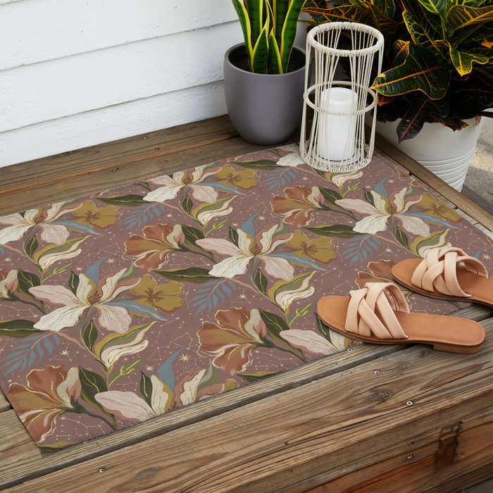 Celestial Iris Garden Outdoor Rug Gallery Image 2