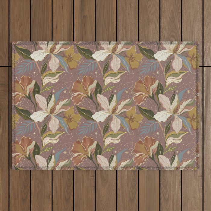 Celestial Iris Garden Outdoor Rug Gallery Image 1