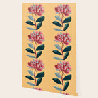 Rose Stem with Dusty Blue Leaves Wallpaper Gallery Image 2