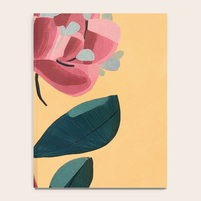 Rose Stem with Dusty Blue Leaves Notebook Gallery Image 4