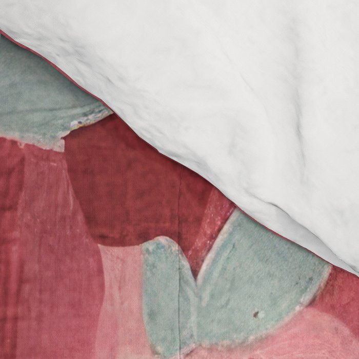 Rose Stem with Dusty Blue Leaves Comforter Gallery Image 4