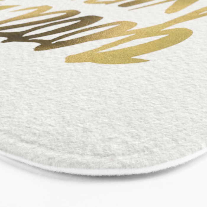 Good Vibes - Gold Ink Bath Mat Gallery Image 3