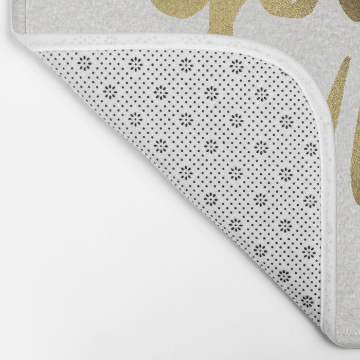 Good Vibes - Gold Ink Bath Mat Gallery Image 2