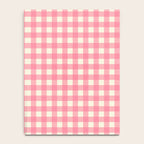 Gingham Plaid Checkered Pattern Pretty Pink and Cream Notebook Gallery Image 4