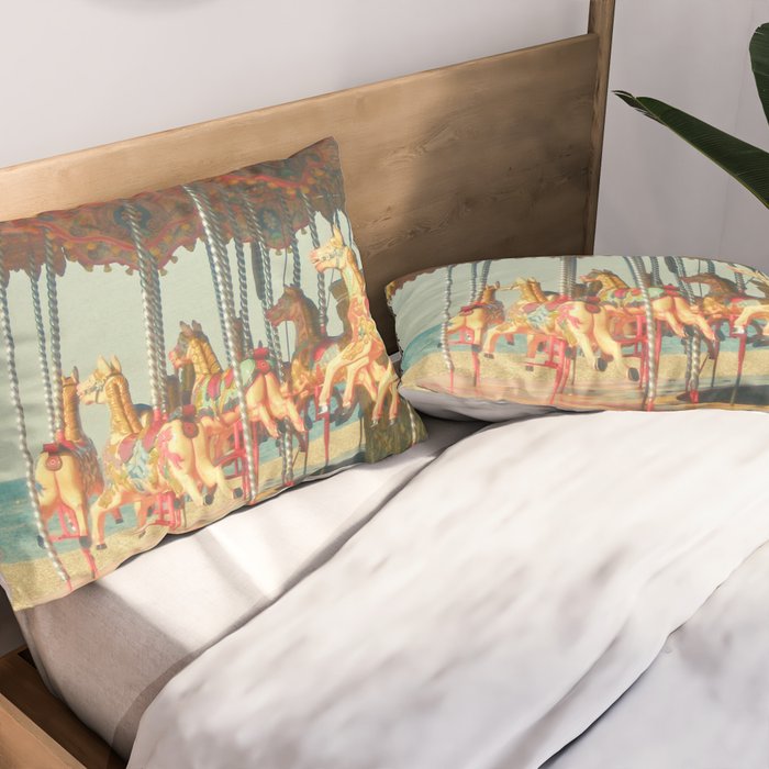 Seaside Carousel Pillow Sham Gallery Image 2