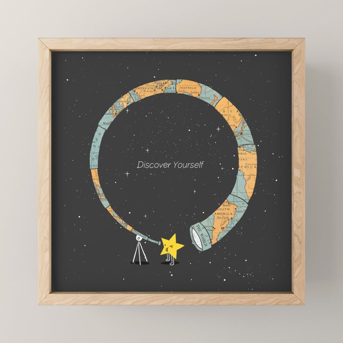 Discover yourself Mini Art Print Gallery Image 1