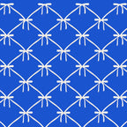 Bows & Ribbons Pattern XLVIII Bright Blue Coffee Mug Gallery Image 2