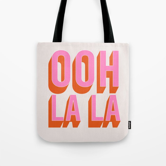 Ooh La La (Pink) Tote Bag Gallery Image 1