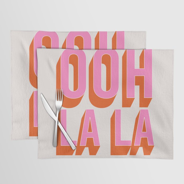 Ooh La La (Pink) Placemat Gallery Image 1