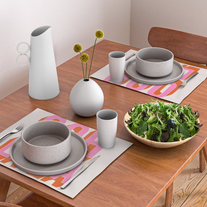 Ooh La La (Pink) Placemat Gallery Image 2