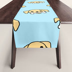 Fun dog pet cartoon pattern Table Runner Gallery Image 1