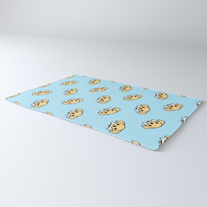 Fun dog pet cartoon pattern Rug Gallery Image 3
