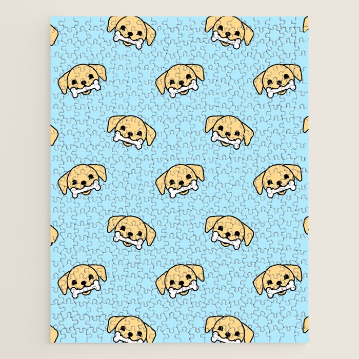 Fun dog pet cartoon pattern Jigsaw Puzzle Gallery Image 1