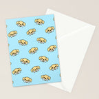 Fun dog pet cartoon pattern Stationery Card Gallery Image 2
