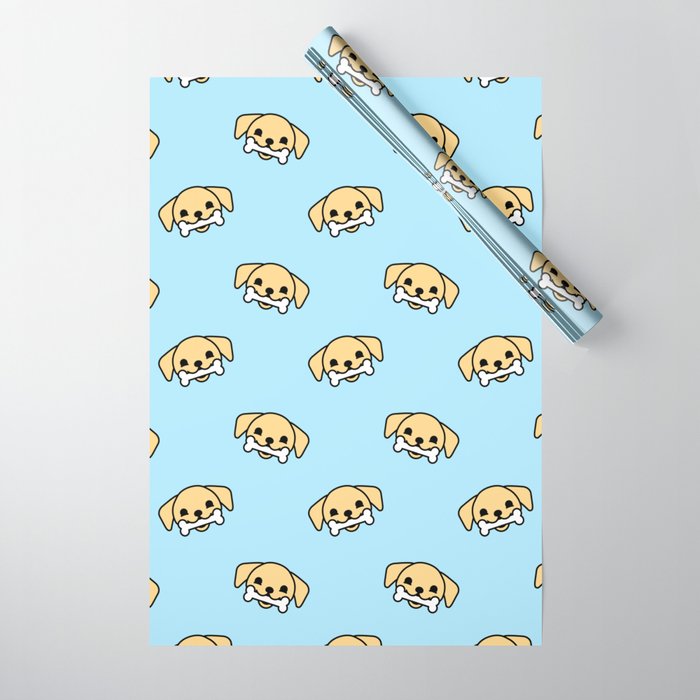 Fun dog pet cartoon pattern Wrapping Paper Gallery Image 1