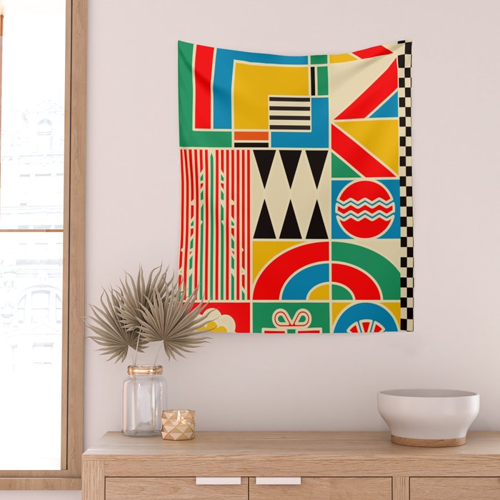 Merry Christmas  Wall Tapestry Gallery Image 2