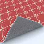Bows & Ribbons Pattern XII Cherry Red Rug Gallery Image 4