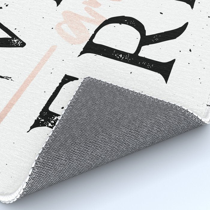 Wild and Free Rose Gold on White Rug Gallery Image 4
