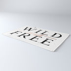 Wild and Free Rose Gold on White Rug Gallery Image 3