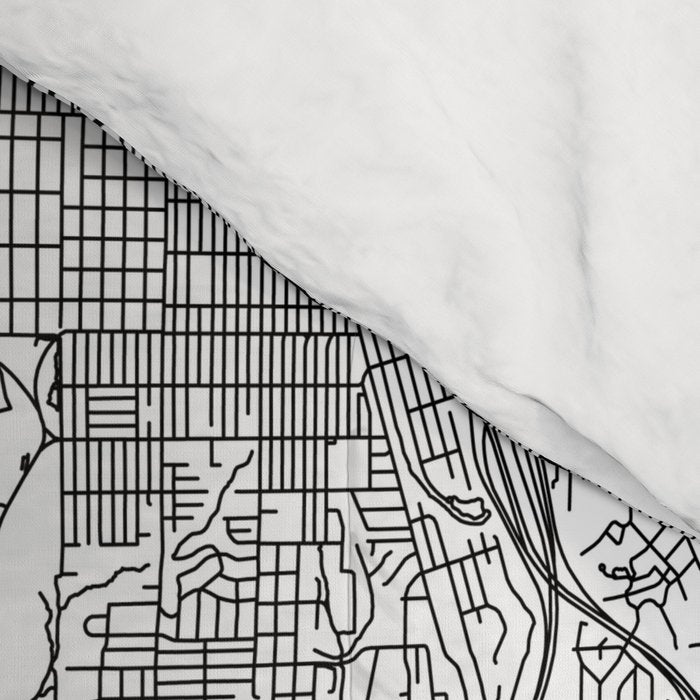 San Diego White Map Comforter Gallery Image 4