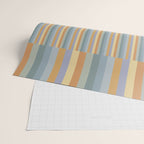 Mixed Stripes Pattern XVI Beachy Colors Wrapping Paper Gallery Image 2