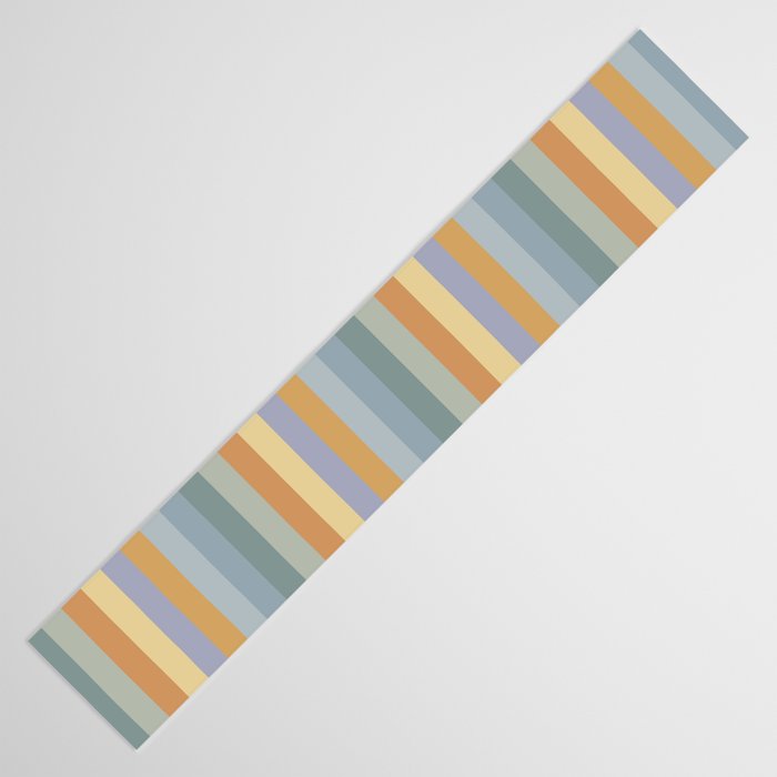 Mixed Stripes Pattern XVI Beachy Colors Table Runner Gallery Image 3