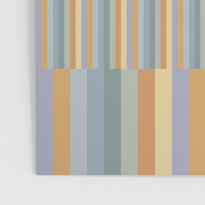 Mixed Stripes Pattern XVI Beachy Colors Poster Gallery Image 3