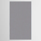 Narrow Stripes Vertical Pattern in Brown and Blue Tablecloth Gallery Image 2
