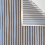 Narrow Stripes Vertical Pattern in Brown and Blue Wall Tapestry Gallery Image 3