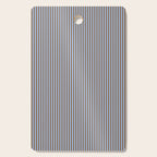 Narrow Stripes Vertical Pattern in Brown and Blue Cutting Board Gallery Image 1