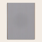 Narrow Stripes Vertical Pattern in Brown and Blue Notebook Gallery Image 4