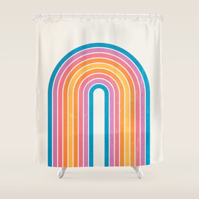 Vintage California Arch Shower Curtain Gallery Image 1